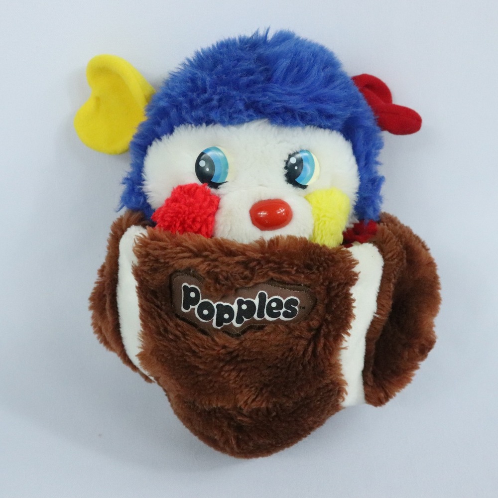 1986 Popples Football Touchdown #16 Transforms Vintage Plush Toy Mattel